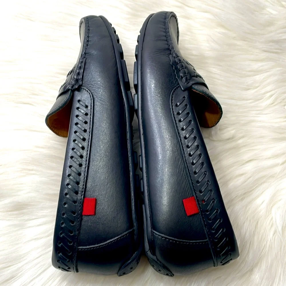 MARC JOSEPH Wythe St Embossed Driver Shoes